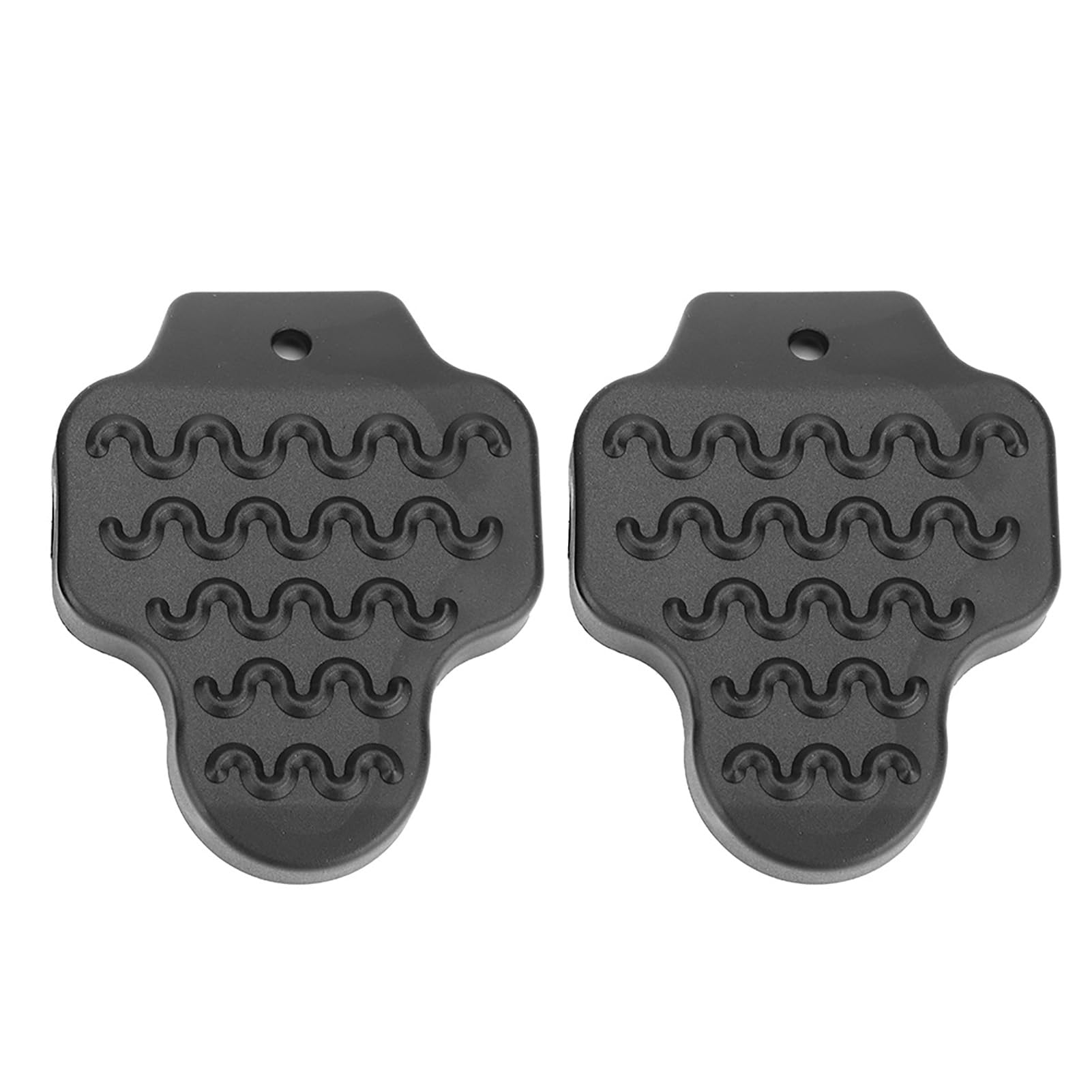 Dioche Cleat Cover, Black Rubber Pedal Cleat Protective Cover Riding Shoes Part 1 Pair(H-KEO)