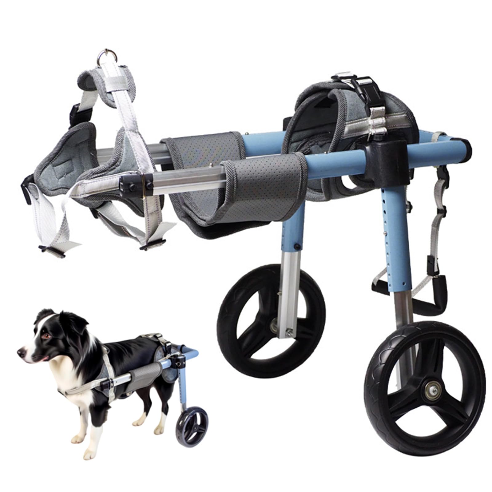 WhFKLca Adjustable Dog Wheelchair M-2Wheels