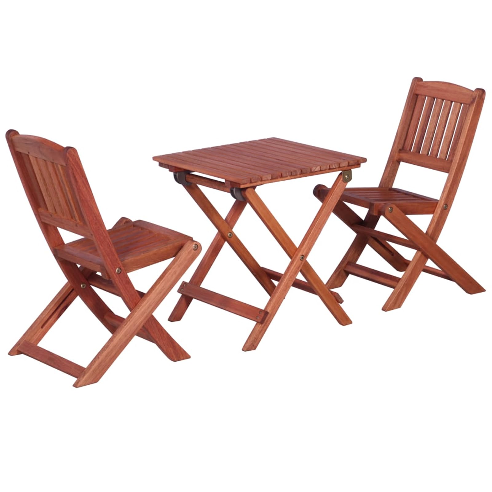 Kinder Bistro Set Eukalyptus Holz Garten Terrasse Kinderstuhl Tisch Tisch- und Stuhlsets, Gartenmöbel 45586