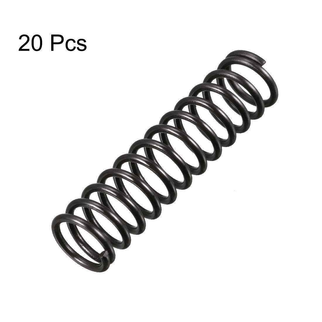 20 Ressorts à Compression Acier 1.2mm X 10mm X 20mm - Noir, Marque Uxcell, Neufs