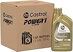 Castrol Power1 V-Twin 20W-50 Full Synthetic Motorcycle Oil, 1 Quart, Pack of 6