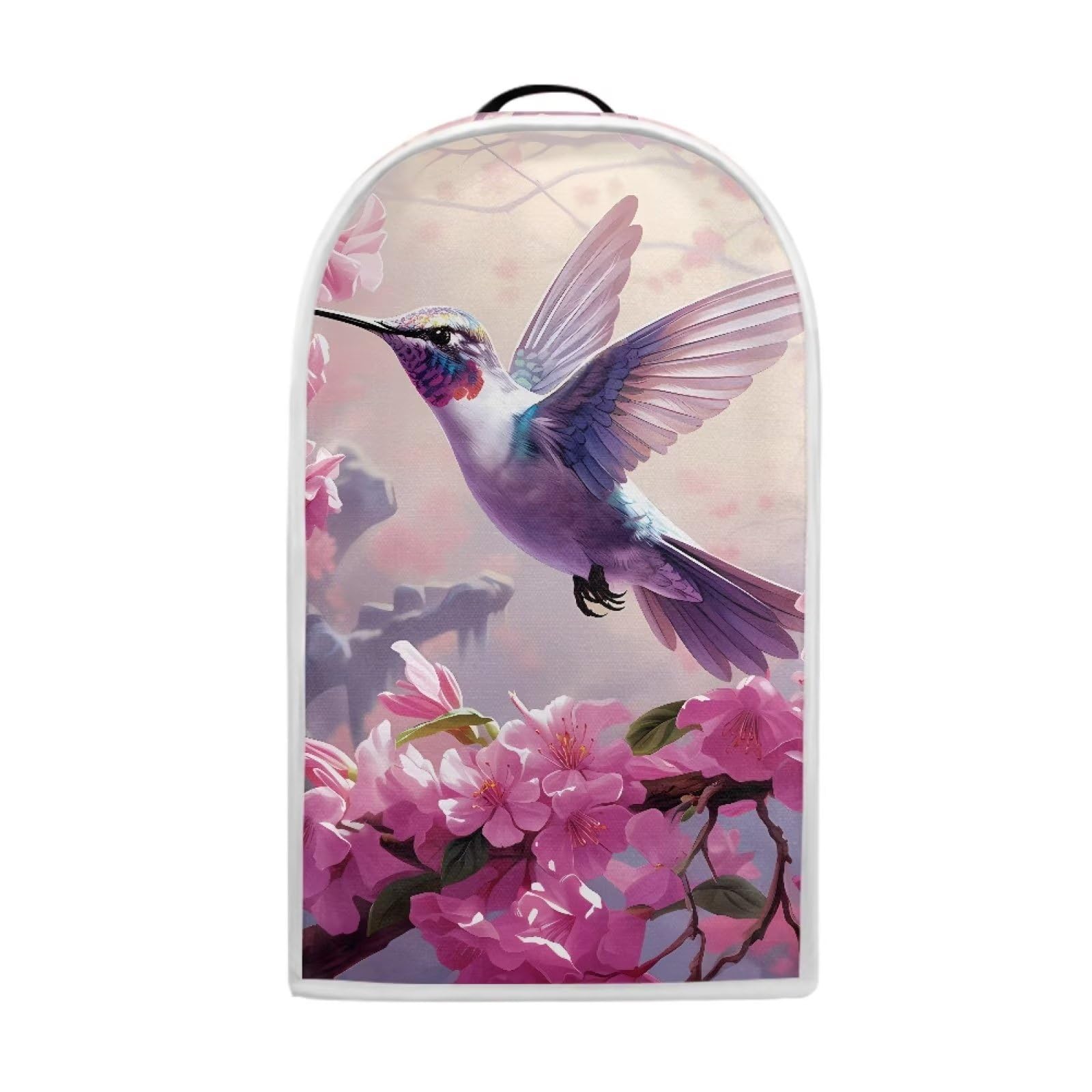 Talayituse Hummingbird Cherry Blossom Blender Dust Cover with Handle, Stand Mixer or Coffee Maker Appliance Cover Anti Fingerprint Dust Proof Stain Resistant Blender Cover for Home Kitchen
