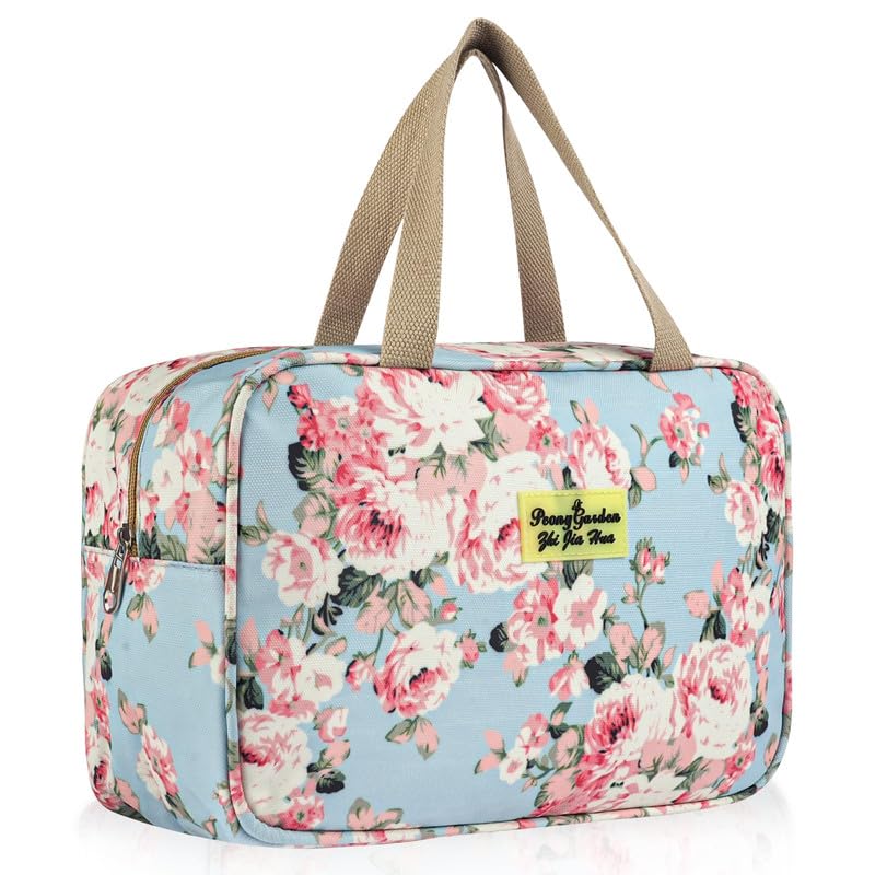 Aucuu Toiletry Bag Large Full Size Toiletry Bag Travel Hand-Held Make up Wash Bags Portable Waterproof Toile-Try Kit Bathroom Storage Case Cosmetic Organizer for Travel Camping for Women Girl