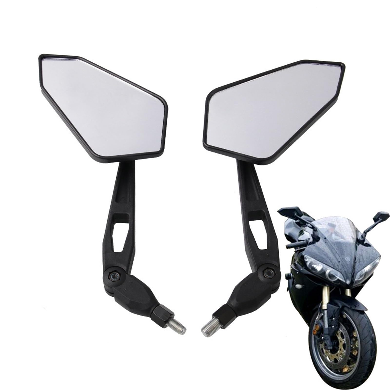 Specchietti Retrovisori Per Moto Specchietto Retrovisore Universale 10mm Adatto Per Bonneville Per Speed ​​Triple Per Street Triple Tiger Specchietti Manubrio