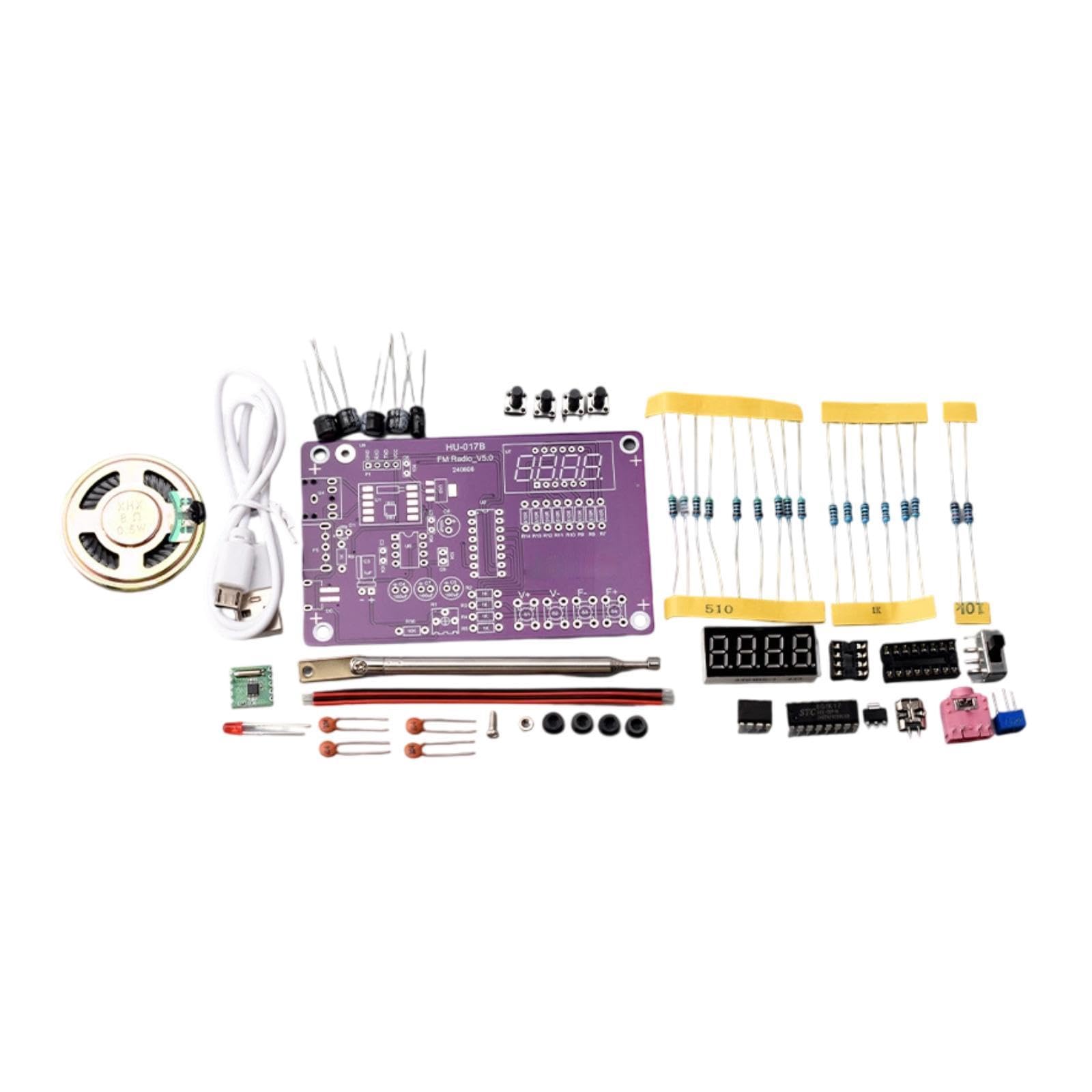 FM Radio Kit Creative Stem Education DIY School Project for Beginners Adults Without Shell| Consumer Electronics|Portable Audio & Headphones|Portable AM/FM Radios-image-32