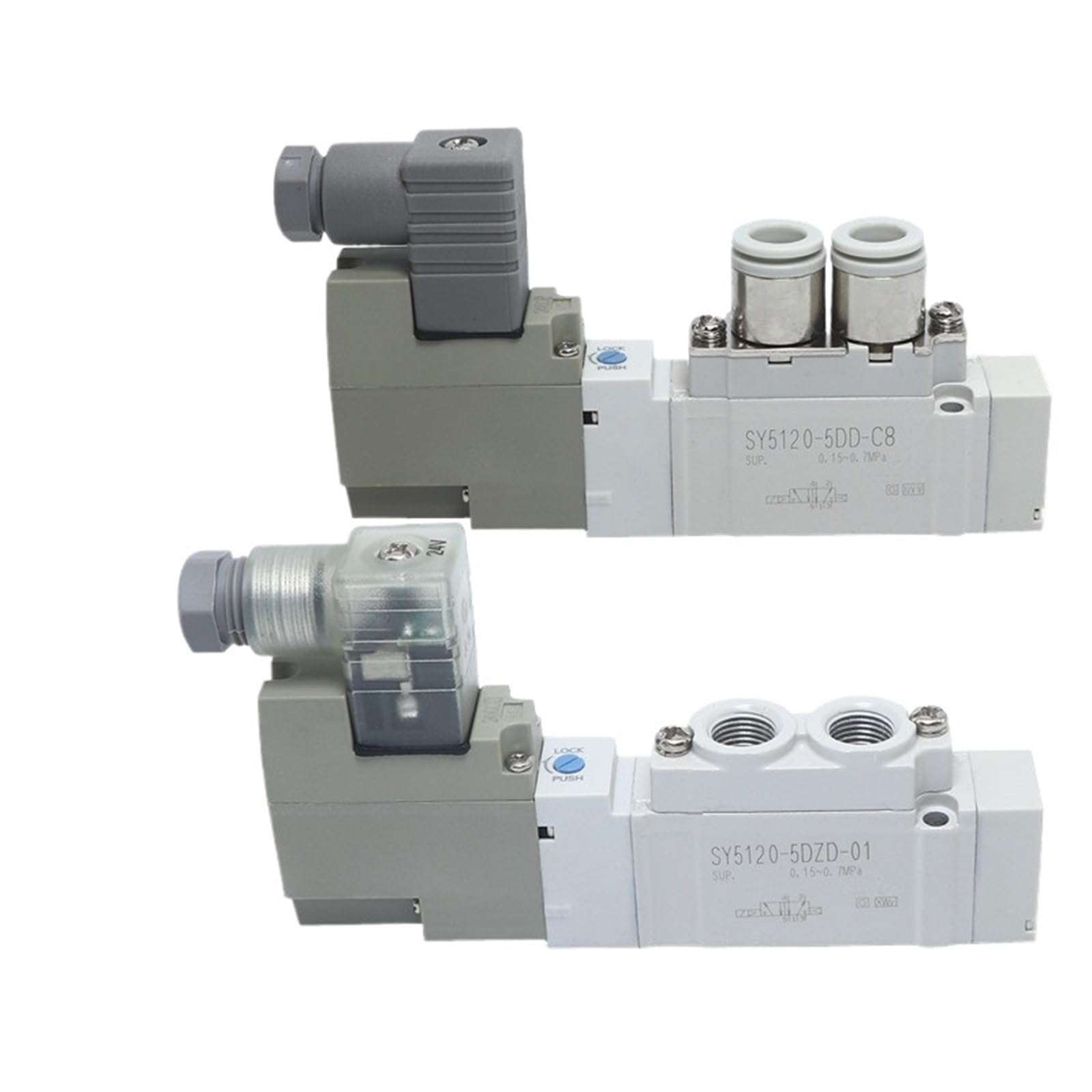 Válvula solenoide SY5120-5DZD-01 de alta precisión y conmutación rápida