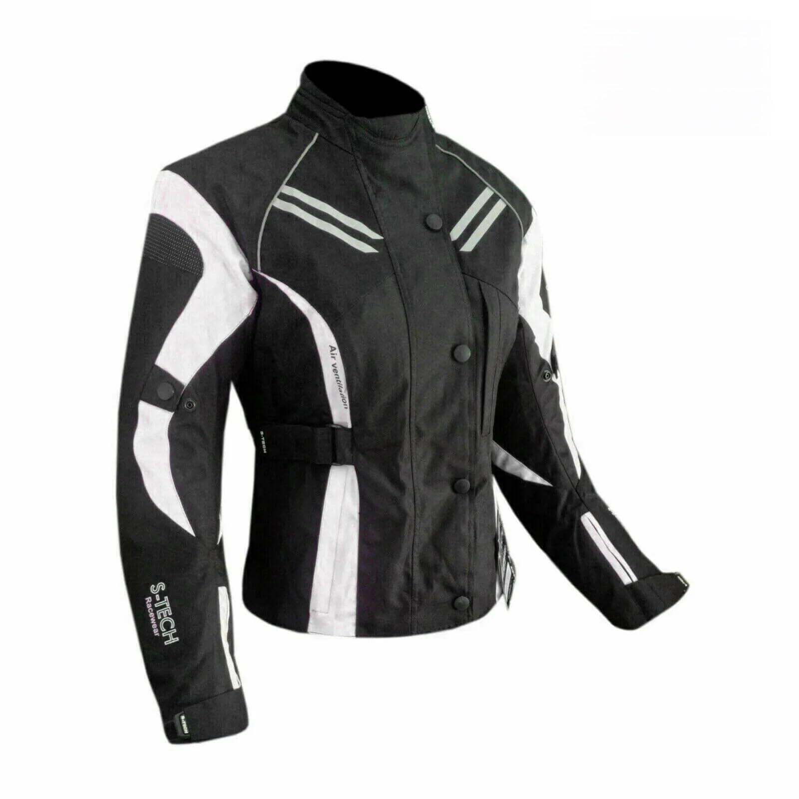 Generico Giacca Moto Donna in Tessuto, ST 840 RXT Waterproof,Sistema 3 Strati, Impermeabile Antivento, 4 Stagioni