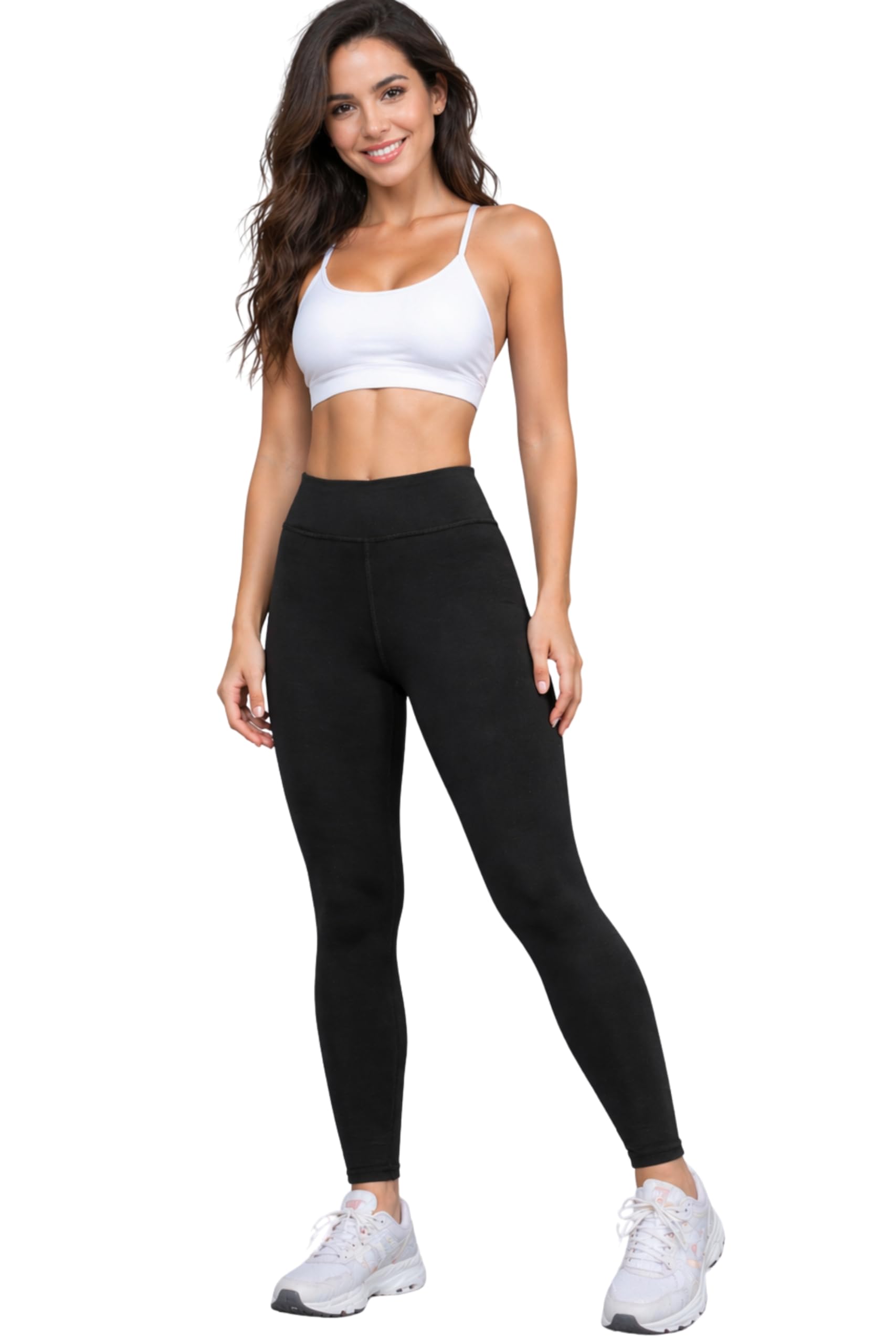 Bamboo Fabric High Waist Stretchable Gym Tights Yoga Pants-image-19