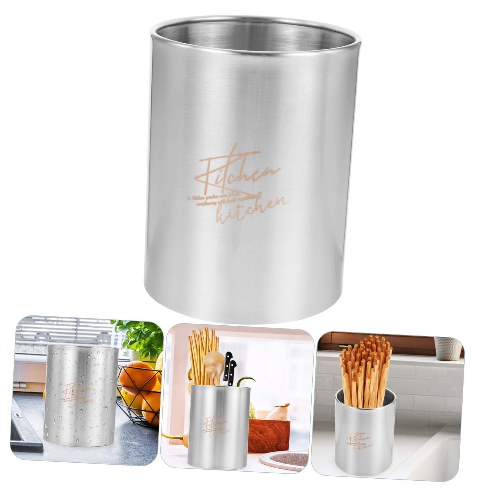 OUNONA 2 Stück Edelstahl Besteckhalter - Abtropfkorb Mit Aufhängung