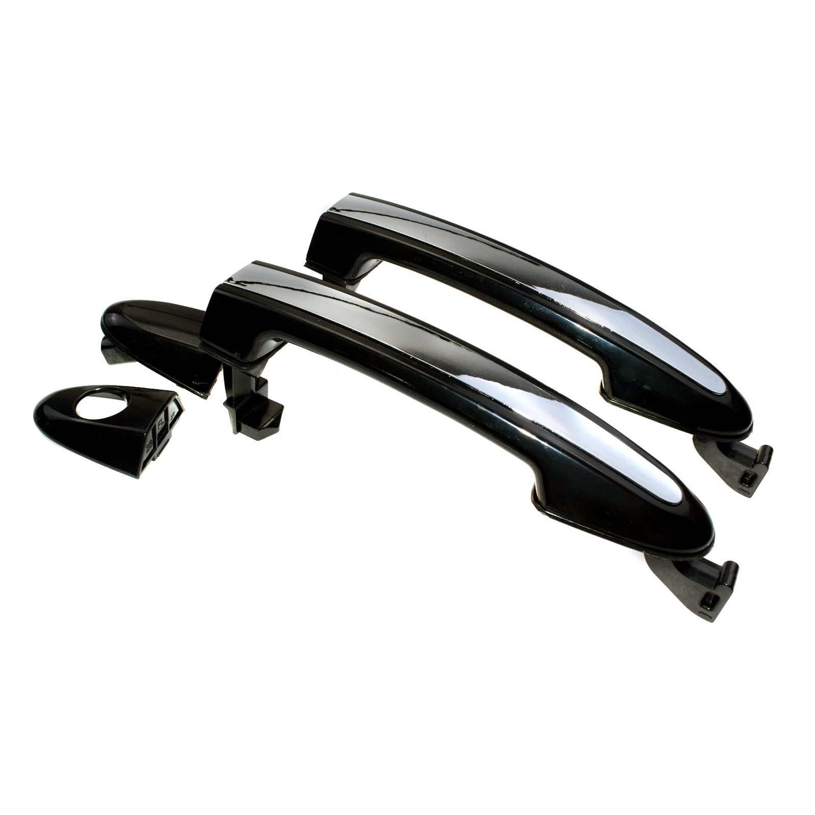 BYHGDEQ Outer Door Handle Front/Rear Left Right for Hyundai for Santa Fe 2.4L 3.5L 2007-2012 826512B000,826612B000,836512B000,836612B000(Front Left Right)