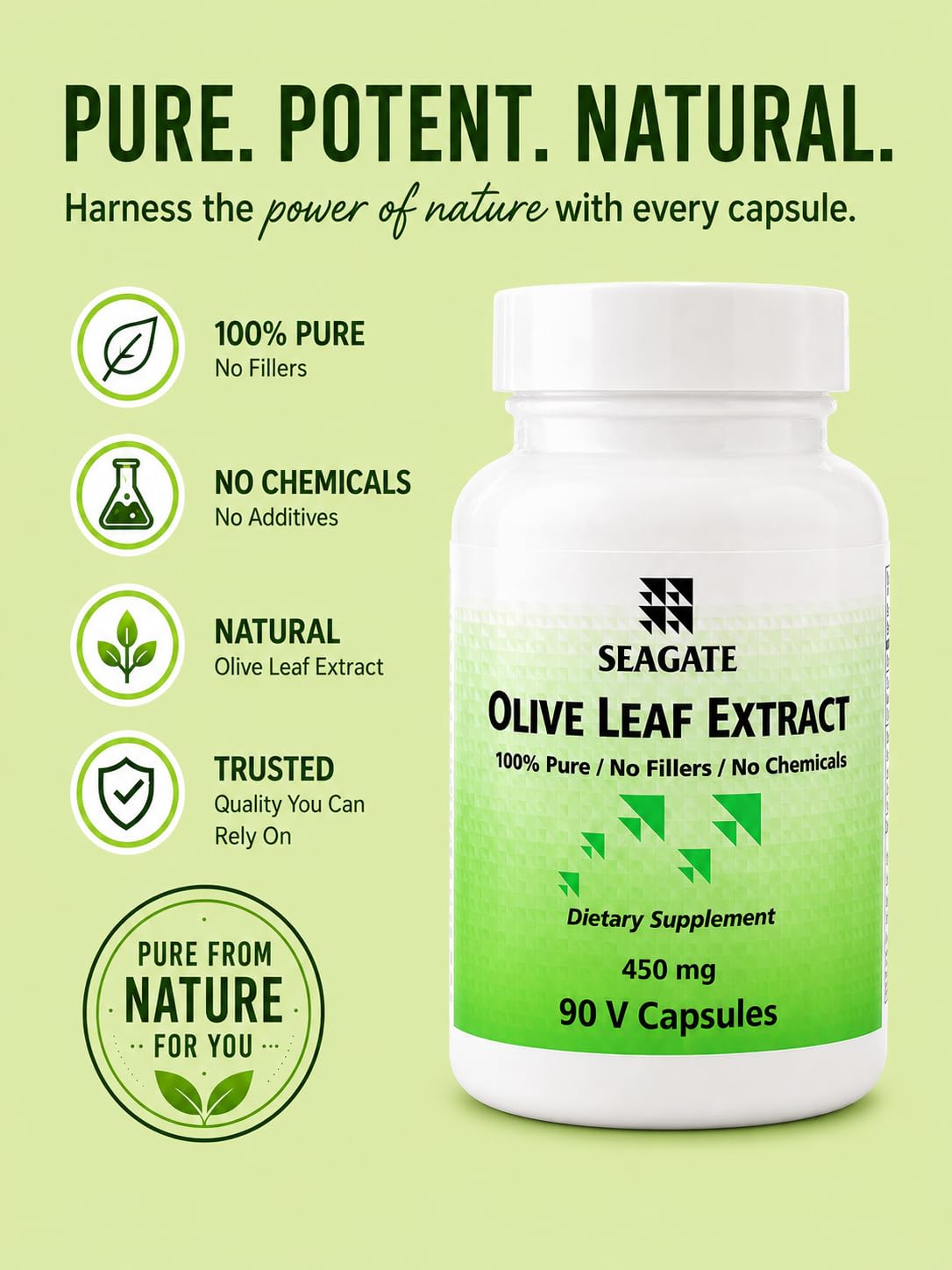 Seagate Products Olive Leaf Extract 90 Capsules — Amazon image 3