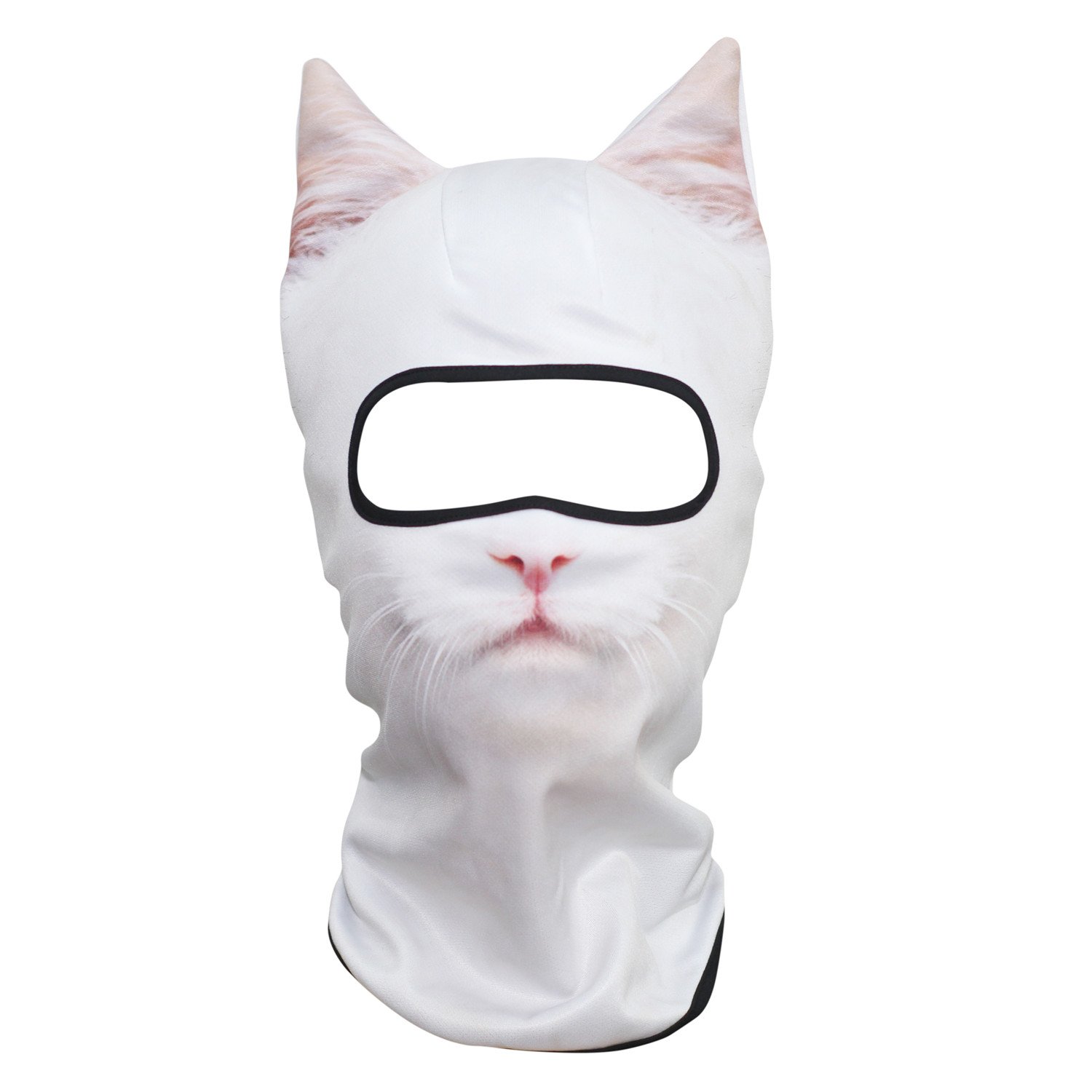 WTACTFUL 3D Stand Ears Animal Balaclava Face Mask for Music Festivals, Raves, Ski, Halloween, Party Outdoor Activities