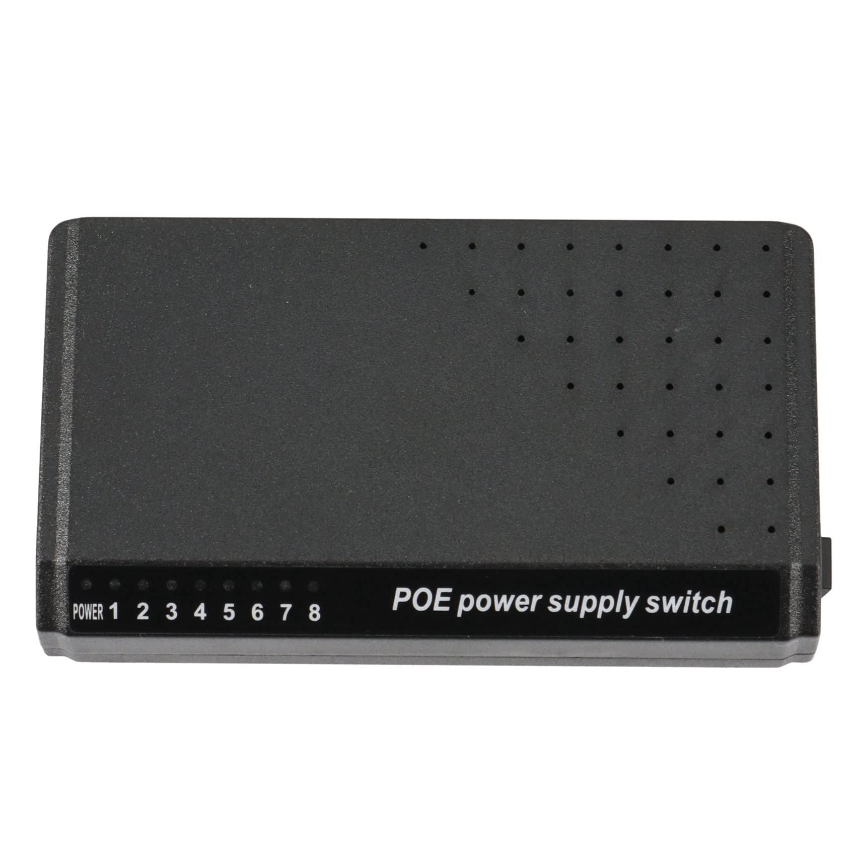 4X 8 Porte 6 + 2 Poe Switch Injector Power al RJ45 Ethernet Adattatore di Alimentazione Famiglia di Rete 10 / 100M per Telecamere