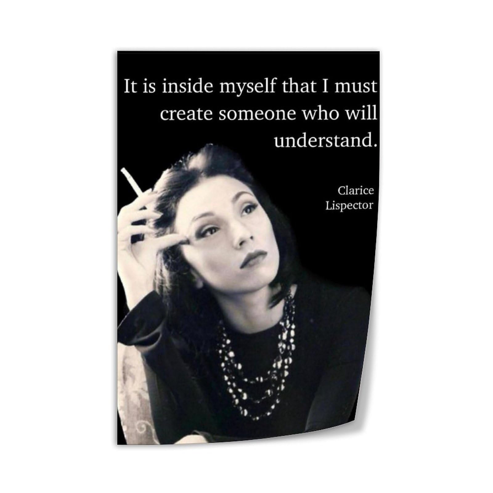 C Lispector Quotes Clarice Lispector Author Poster | Literary Poster