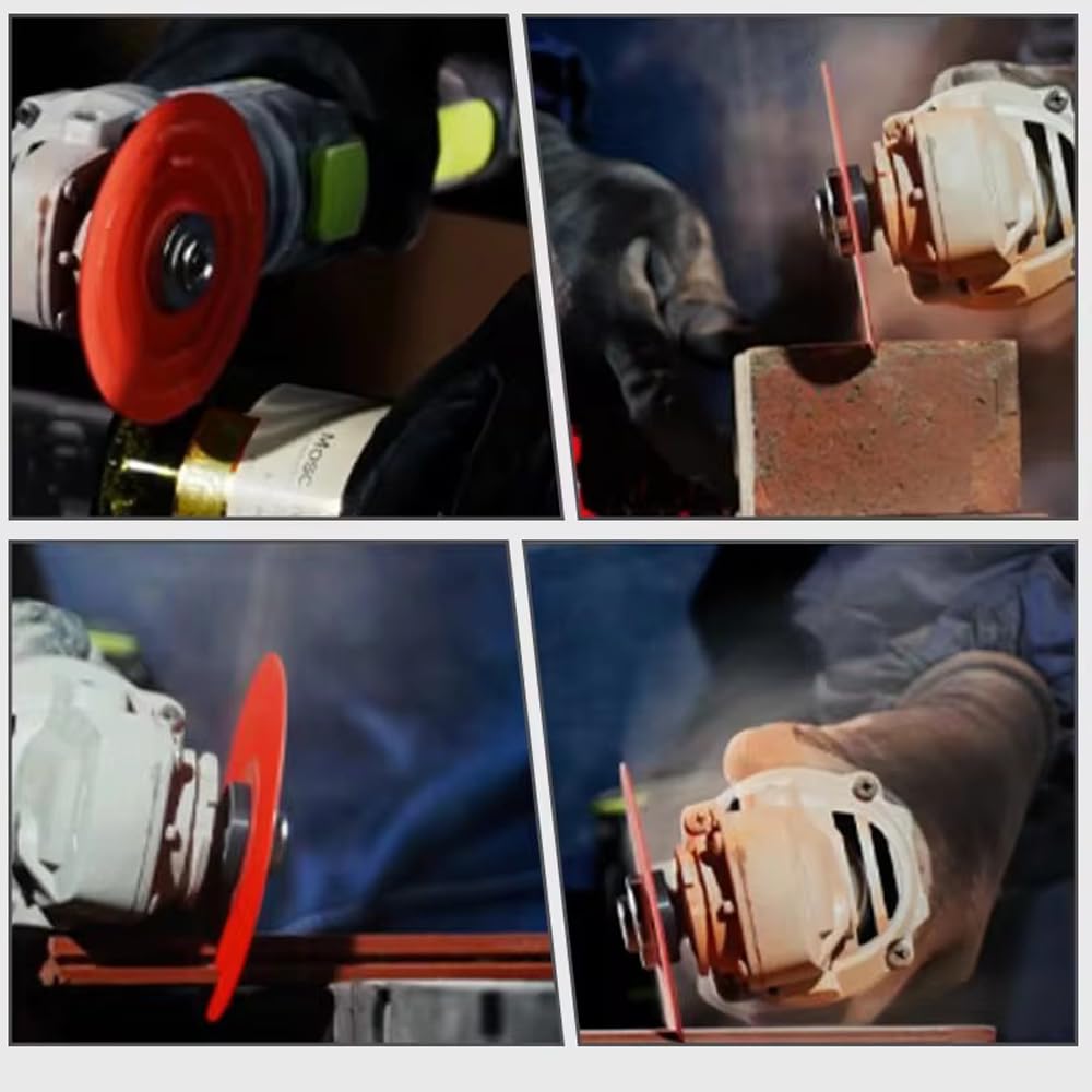 100mm Rock Slab Cutting Disc for Angle Grinder,Multi-Function Cutting Grinding and Polishing,Diamond Saw Granite Marble Cutting Disc Porcelain Tile Ceramic Angle Grinder (5Pcs)