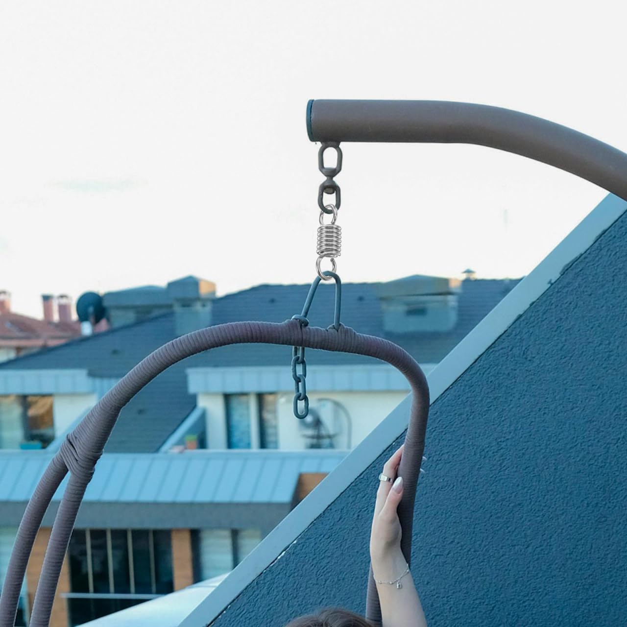 BESPORTBLE Hammock Chair Spring: 2pcs Swing Hooks Heavy Duty, Metal Hammock Spring, Replacement Swing Hook 7x40x130mm - Image 2
