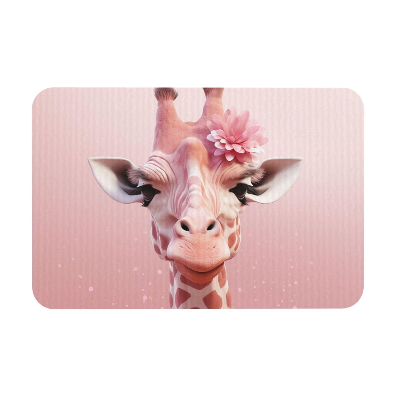 Tapis de bain en pierre girafe super absorbant lavable 60 x 40 cm