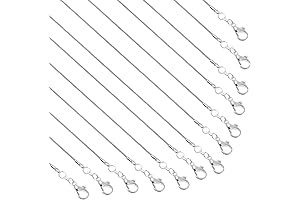 Jewelry Making Essential: 25 Pack Silver Necklace Chains