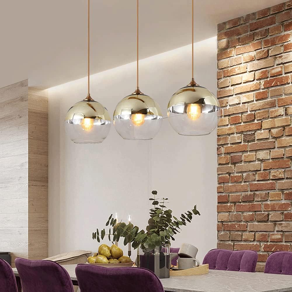 Żyrandole, wyposażenie montowania sufitowego, vintage przemysłowy żelazny żyrandol z żelaza, kreatywne globry szklane wiszące, salon dekoracja kuchni/d/7,8 cala