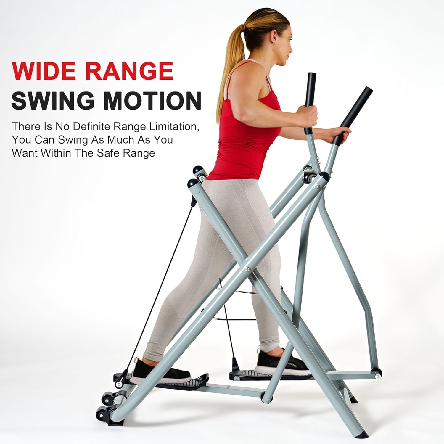 Ellittica Cross Trainer Pieghevole Esercizio Bike Attrezzatura da Allenamento Casa Palestra Esercizio Bike Cardio Dual Trainer verticale Per Home Gym Eserci