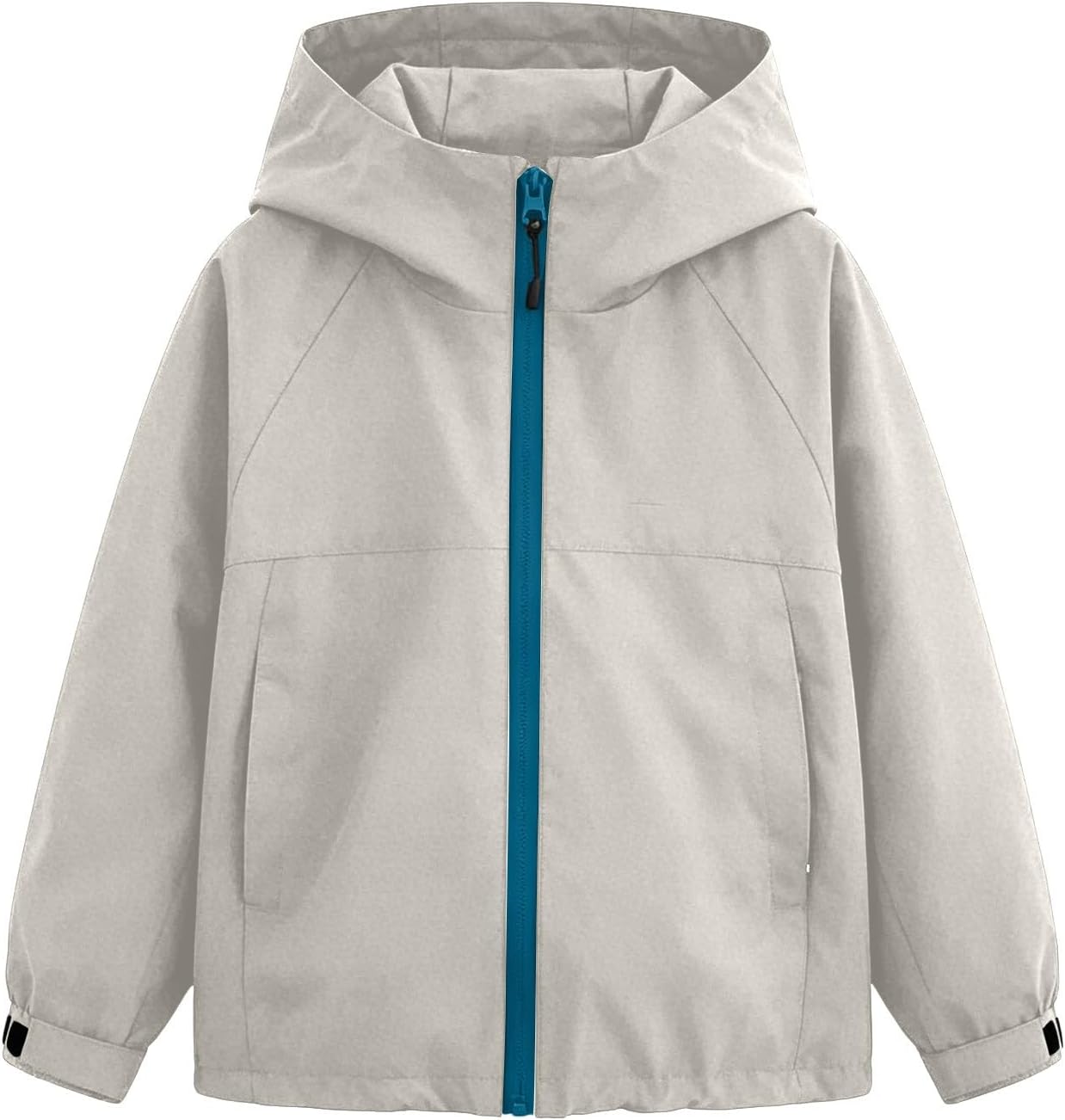 Boys Girls Water-Resistant Raincoat 2026 Trendy Hooded Windbreaker Quick Dry Lightweight Rain Jacket Windproof Hiking Outwear