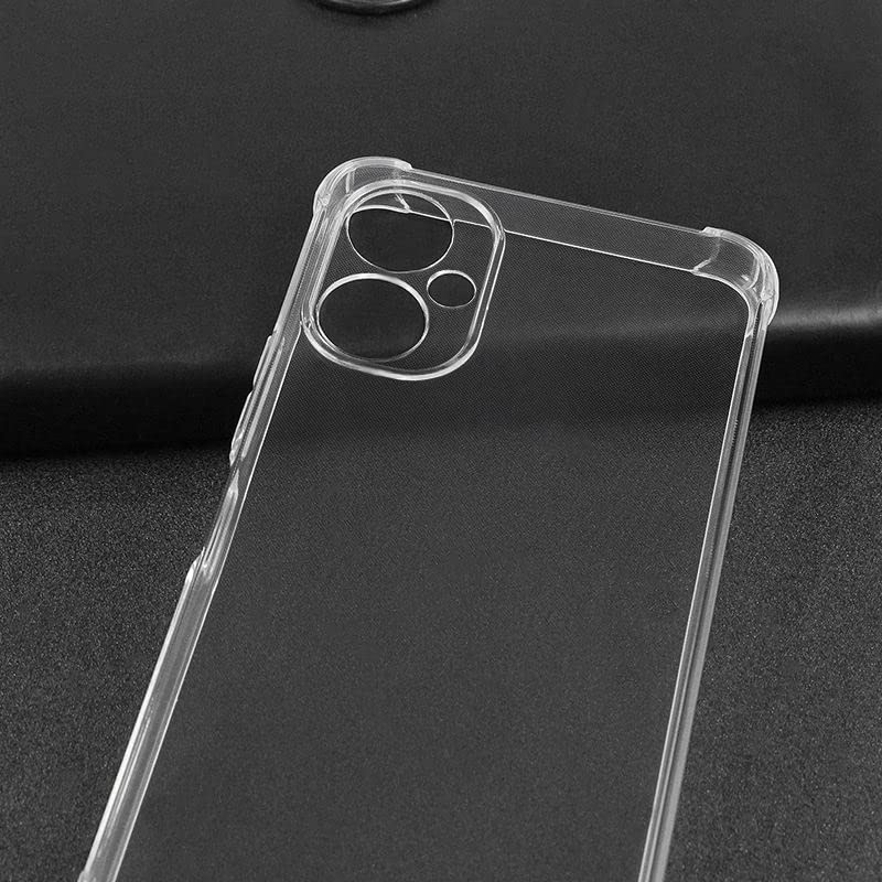 Image of Bumper || Transparent || Edge to Edge Protection Back case Cover for Poco M4 5G - Transparent