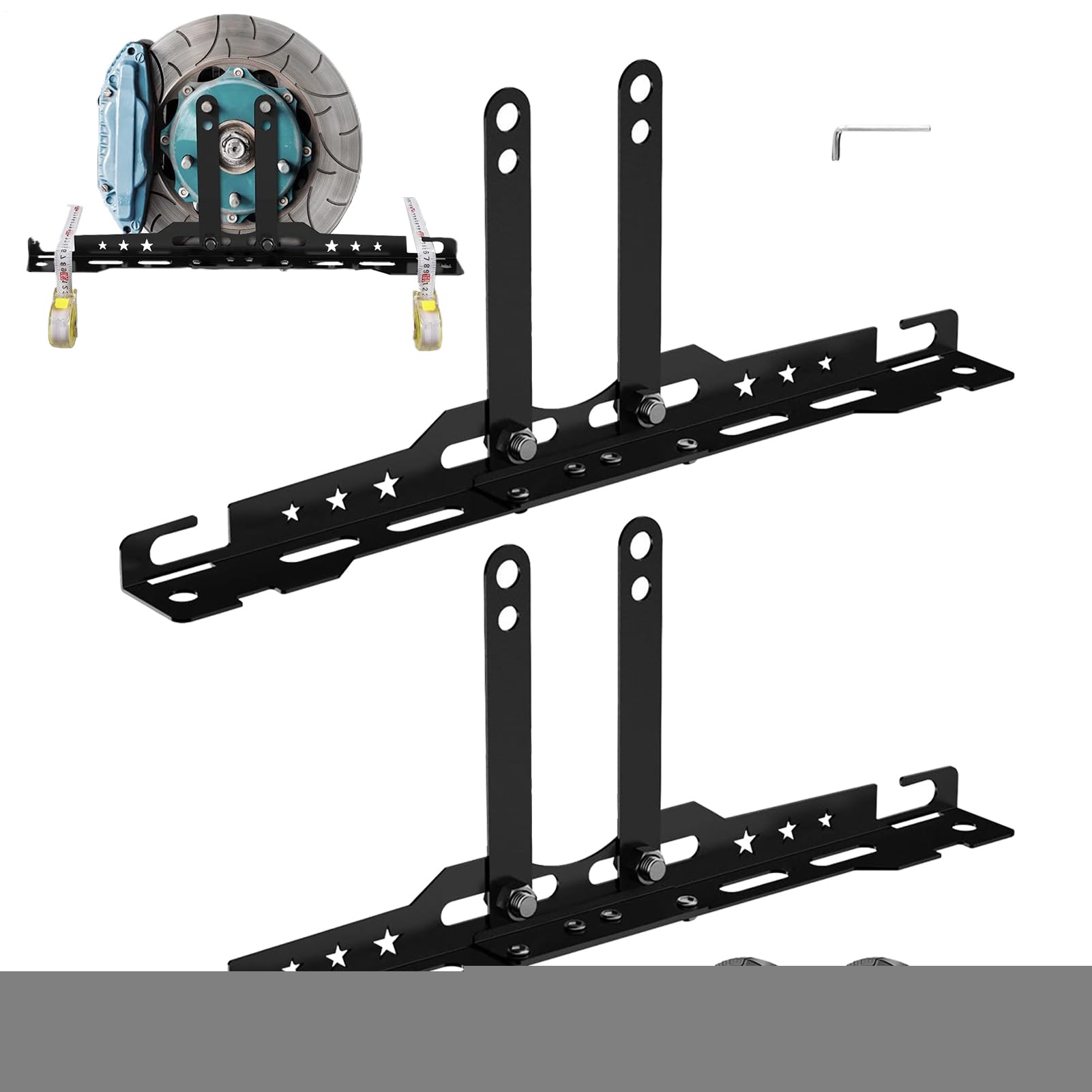 Dispositivo per Allineamento Ruote Kit per Allineamento e Bilanciamento | Piastre di Bilanciamento per Ruote per Auto Bicicletta Moto Camion Berlina SUV Garage Officina Casa
