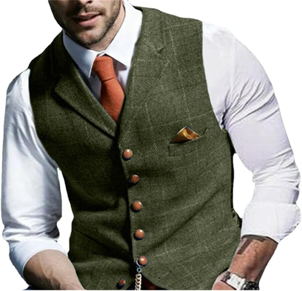 Men's Suit Vest Business Formal Dress 