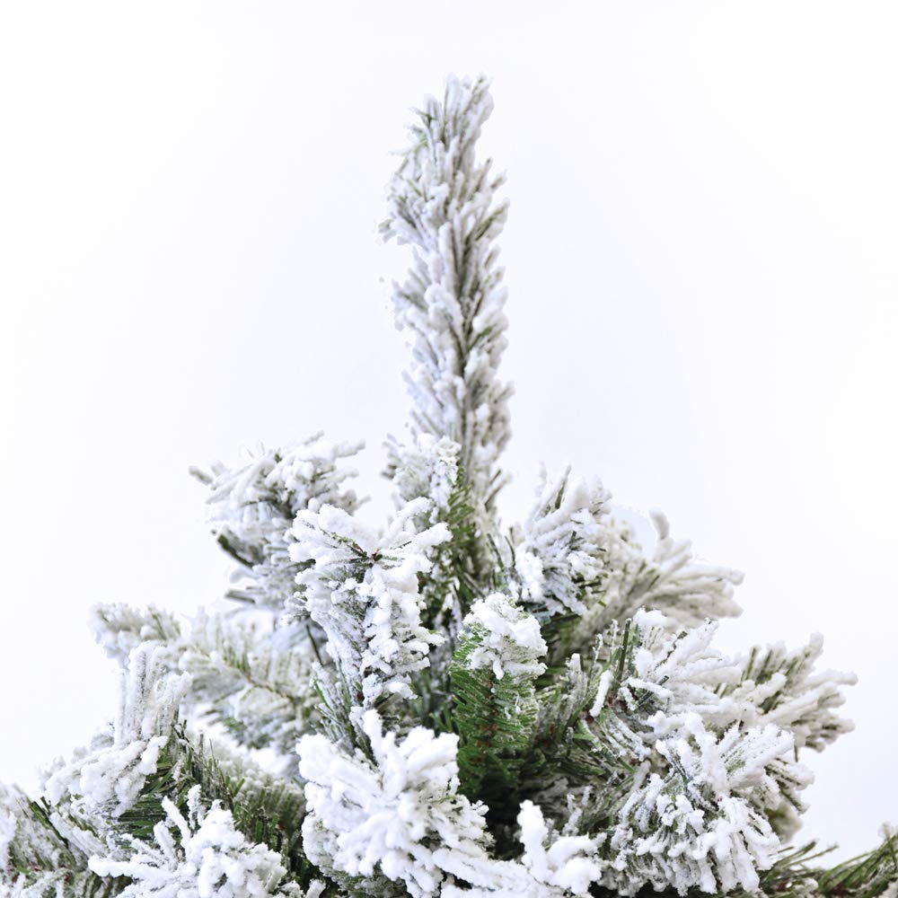 Xone Sapin de Noël enneigé 240 cm super épais et réaliste,pin de très haute qualité avec neige. Excellent rendement