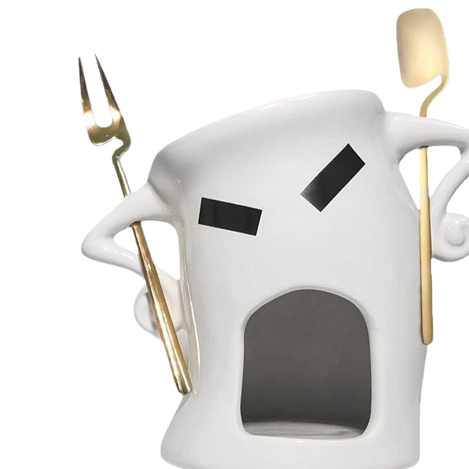 Mini Mugs En Céramique Pour Fondue Au Chocolat Avec,Blanc