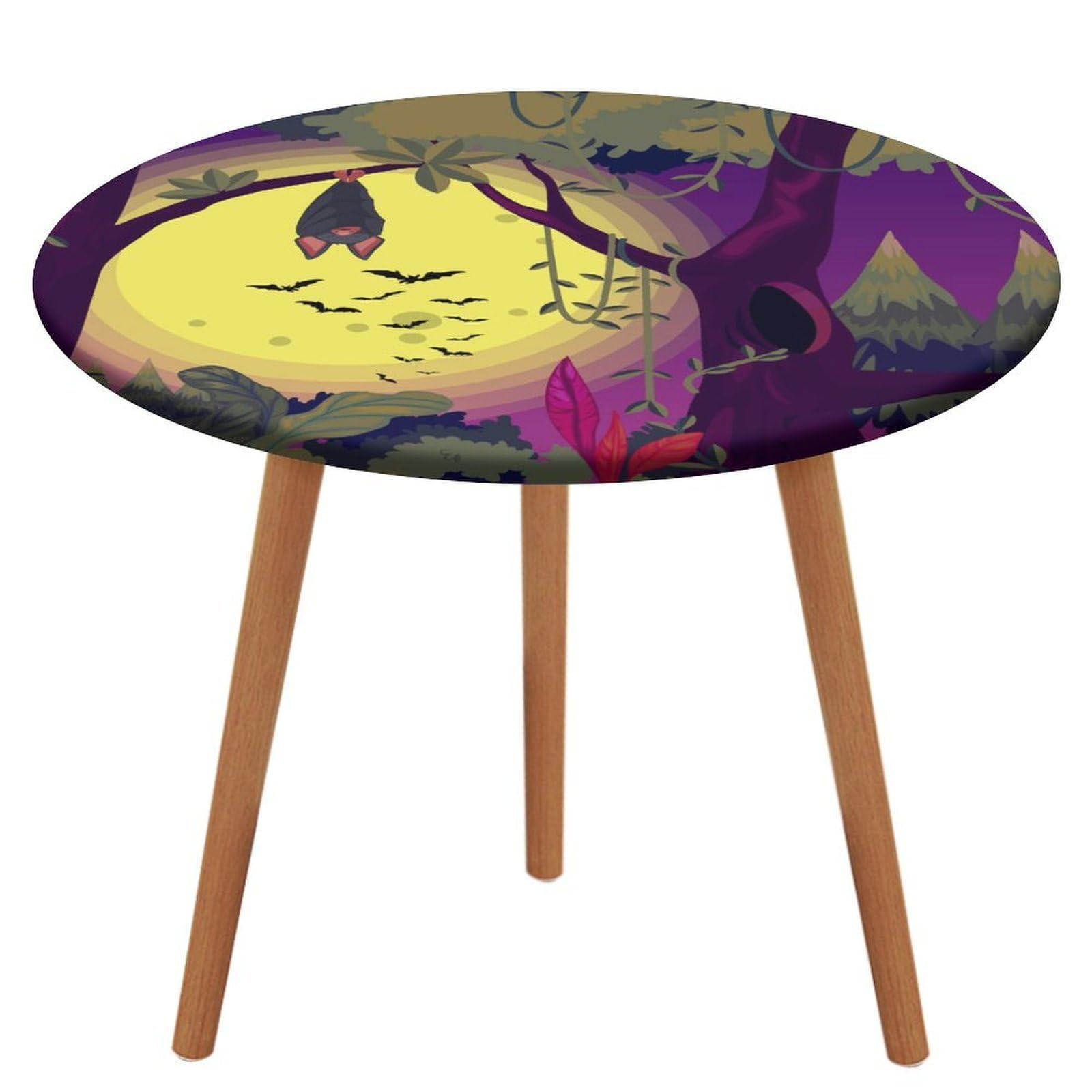 Round Tablecloth Table Protector Cover For Dinning Room Kitchen Picnic Party