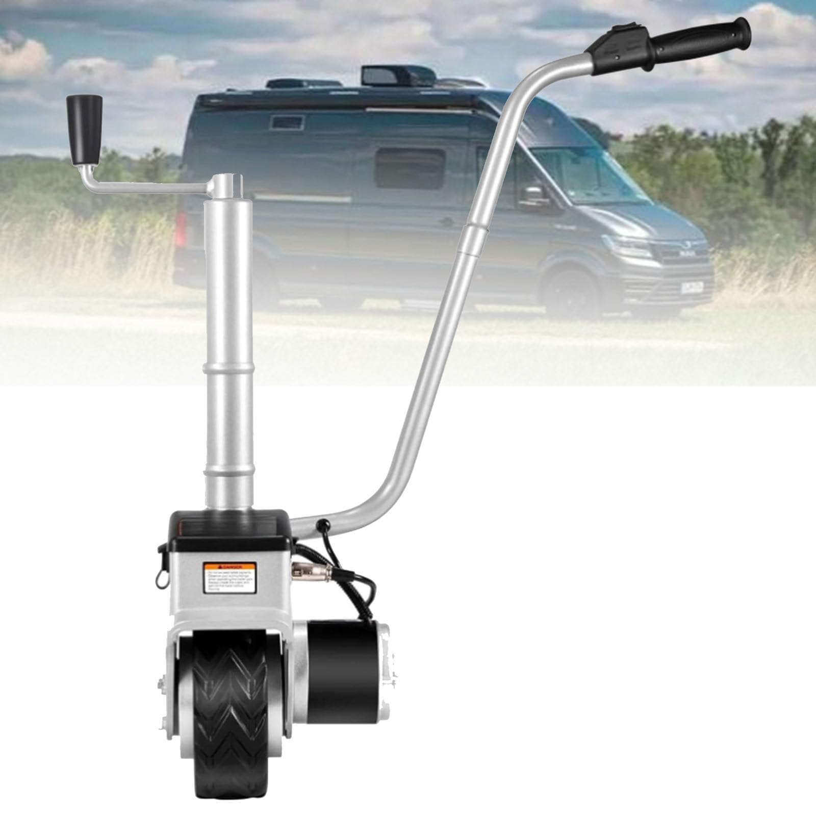 Gato De Una Rueda para Coches/Furgonetas Remolque, Remolque EléCtrico para Yate, Gato De Remolque con Rueda 12 V/350 W Movedor De Rueda