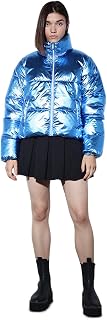 ONLY Women Mock Collar Solid Casual Puffer Jacket Price In India