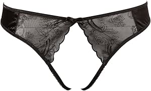 Amazon.com: Cottelli Collection Basic String Ouvert, Black, Medium, 80 ...