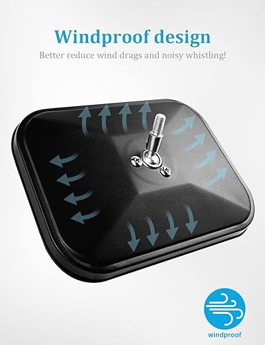 Miniatura 4 de Espejos para puertas exteriores, derecha, compatible con Jeep Wrangler CJ TJ JK JL JT espejos laterales rectangulares todoterreno Espejo todoterreno