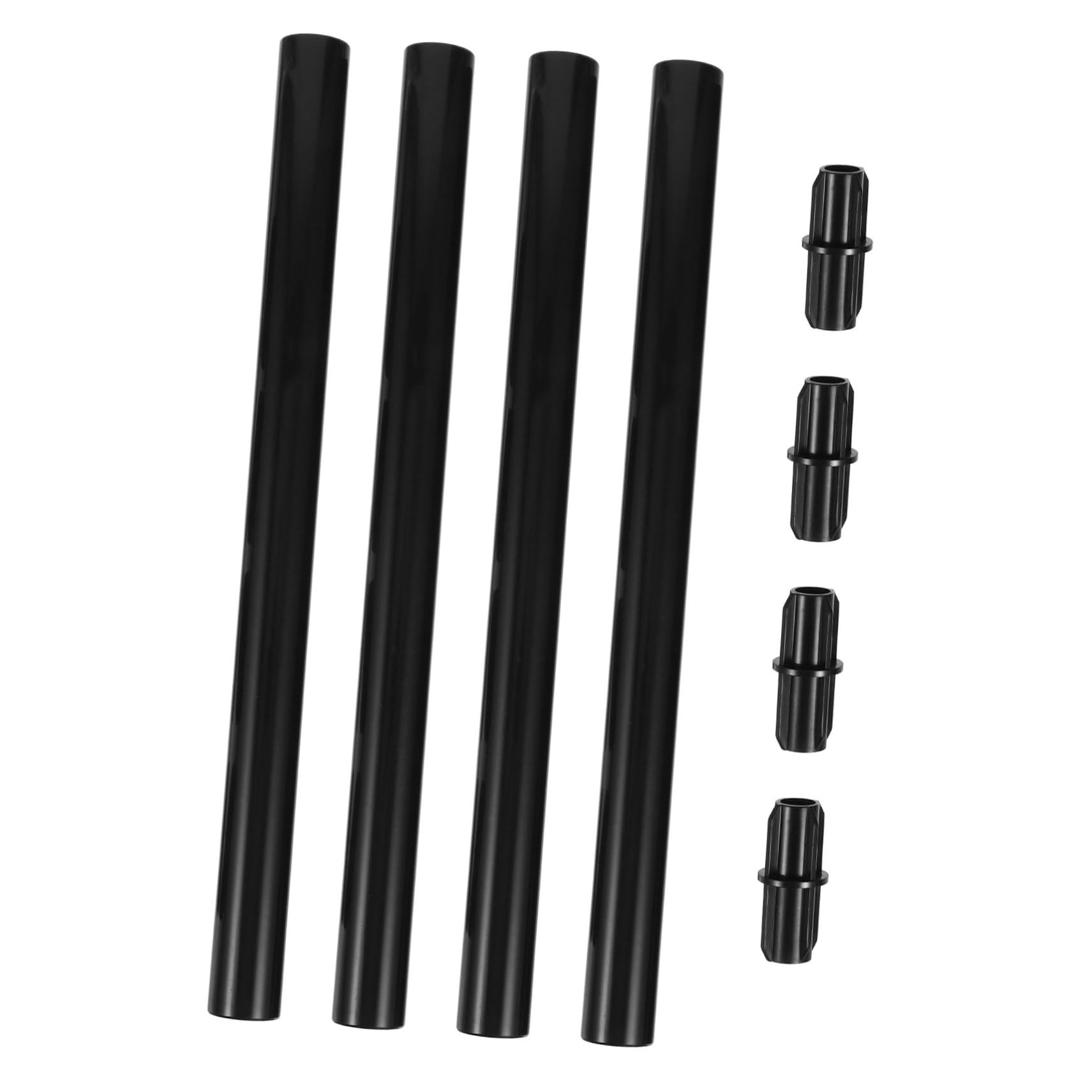 Mipcase 4 Sets Garden Stake Connector and Extension Rod for Outdoor Light Poles, Made of Wear Resistant Abs Material, Weatherproof Design for Garden and Lawn Lamp Stakes
