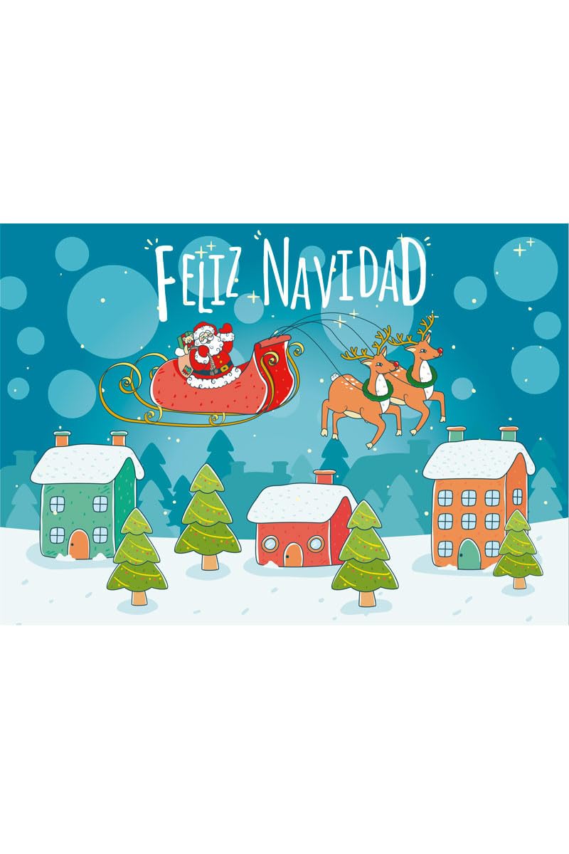 DISBACANAL Balconera Navidad Papá Noel Ciudad