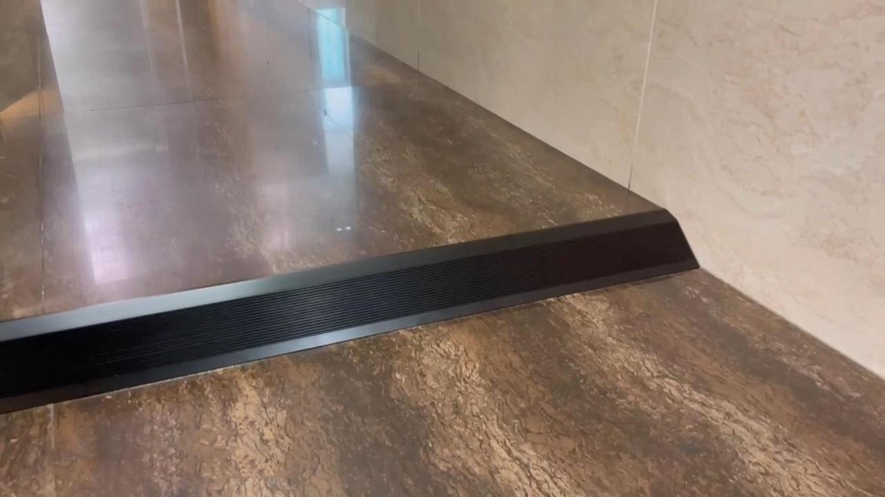 Image of Floor Transition Strip, Aluminum Transition Strips for Doorway Door Threshold Strip Carpet Transition Strip Threshold Ramps for Doorways with 3M Adhesive Backing and Screws