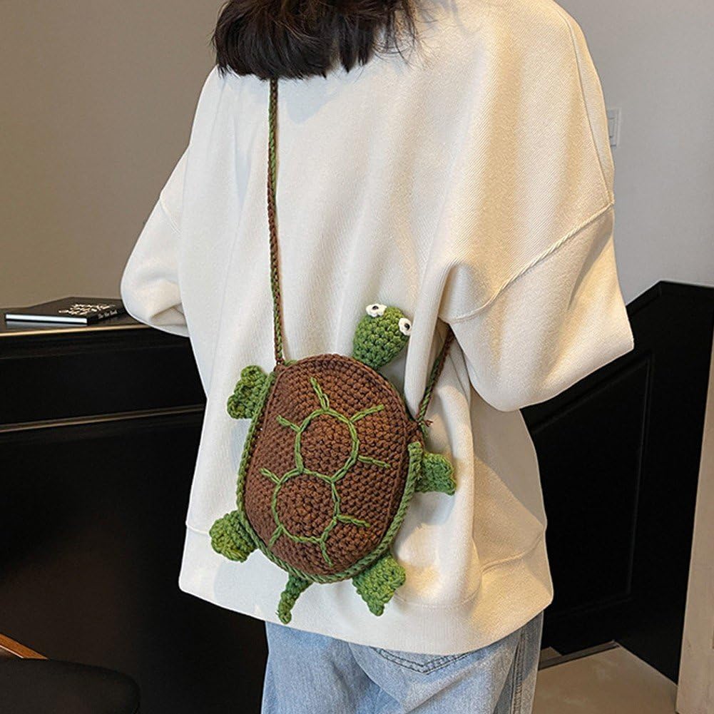 Amazon.co.jp: ニットバッグ ミニバッグ 亀 カメ かわいい