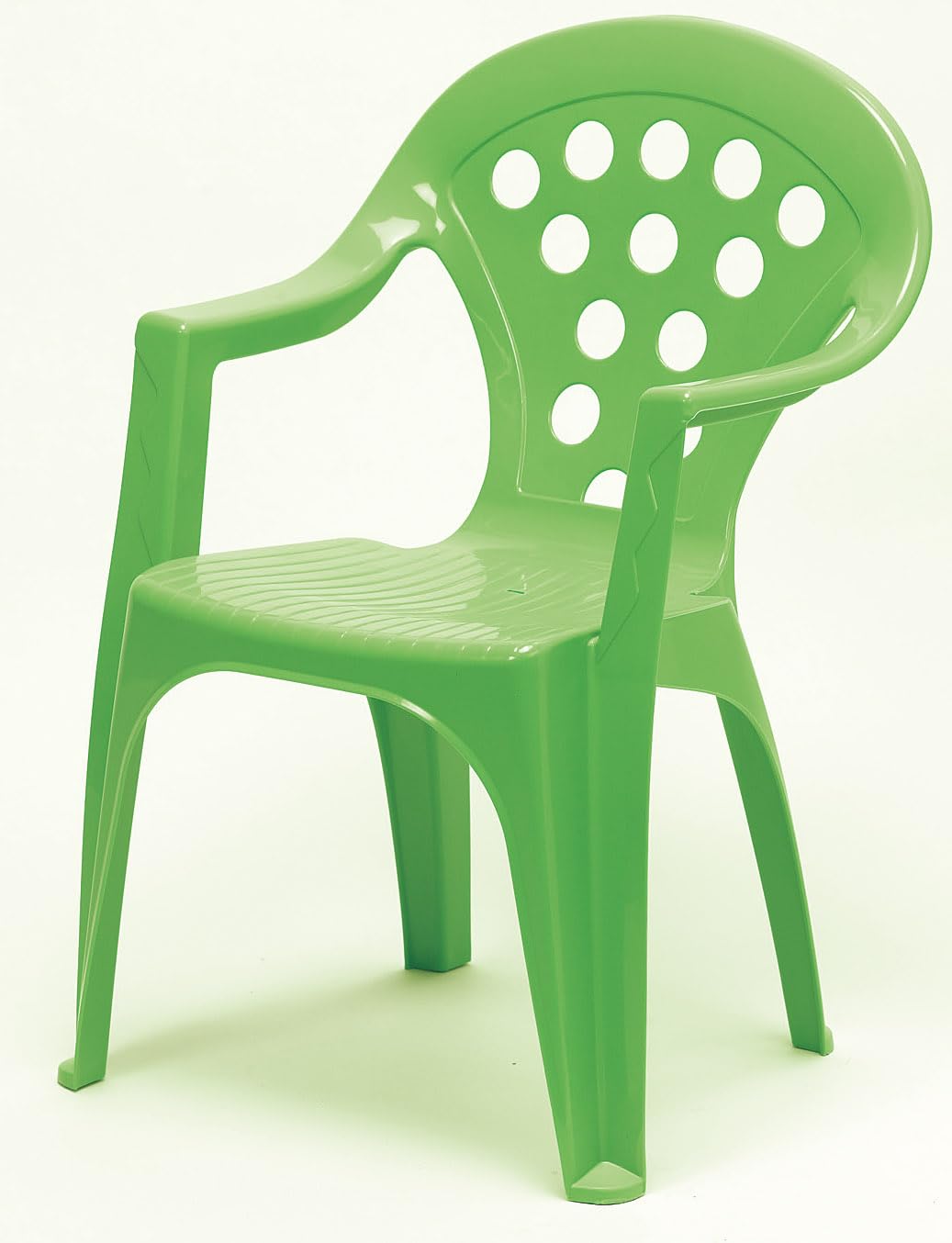 Hline Kinder Garten Sitzgruppe Tisch mit Stühlen Gartenstuhl Sessel (1 Tisch 4 Stühle grün)