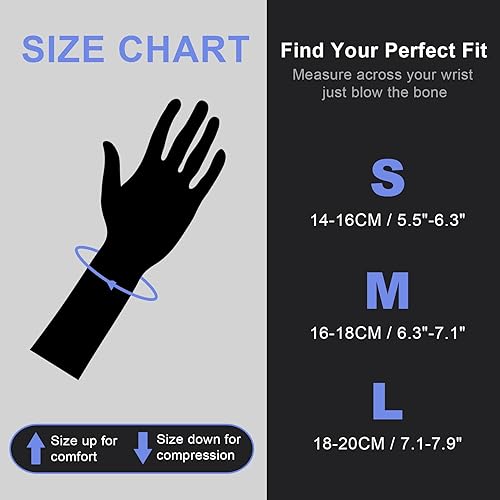Miniatura 4 de Wisesso Muñequeras, manga de compresión de muñeca, cómoda y transpirable para tenis, golf, bolos, gimnasio, túnel carpiano, soporte de muñeca para