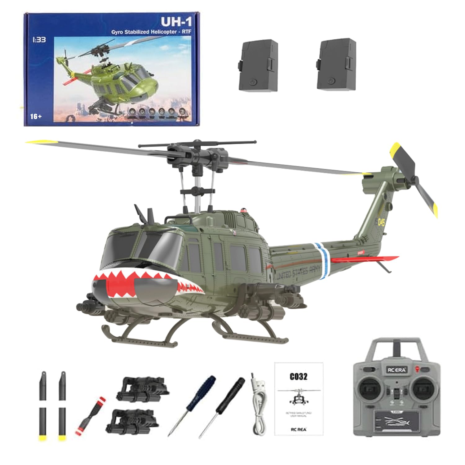 Amazon.com: YOMTDIY UH-1 Huey Remote Control Helicopters RC