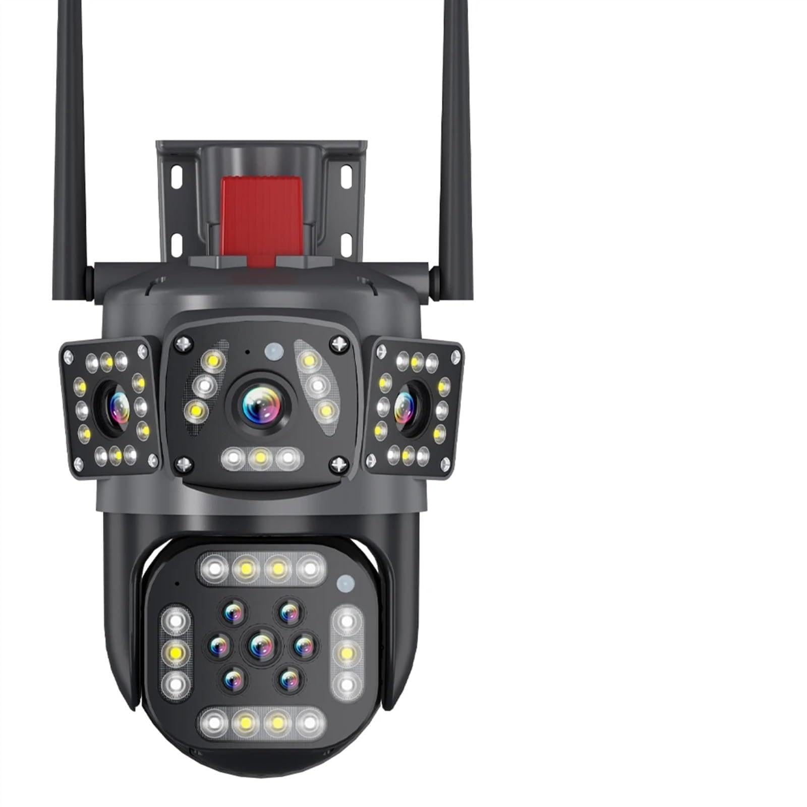 Kamera Dzwonkowa, Trzyekranowe kamery zewnętrzne 6K 12MP Kamera IP Ochrona bezpieczeństwa Wykrywanie ruchu 4K CCTV Survalance(6K 12MP No Card)