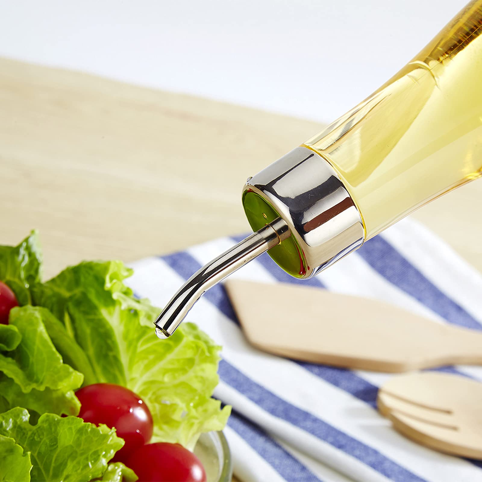 Dispenser Olio E Aceto 310ml | Bottiglia Anti-Goccia In Acrilico | Per Cucina E Ristorante - Foto 3