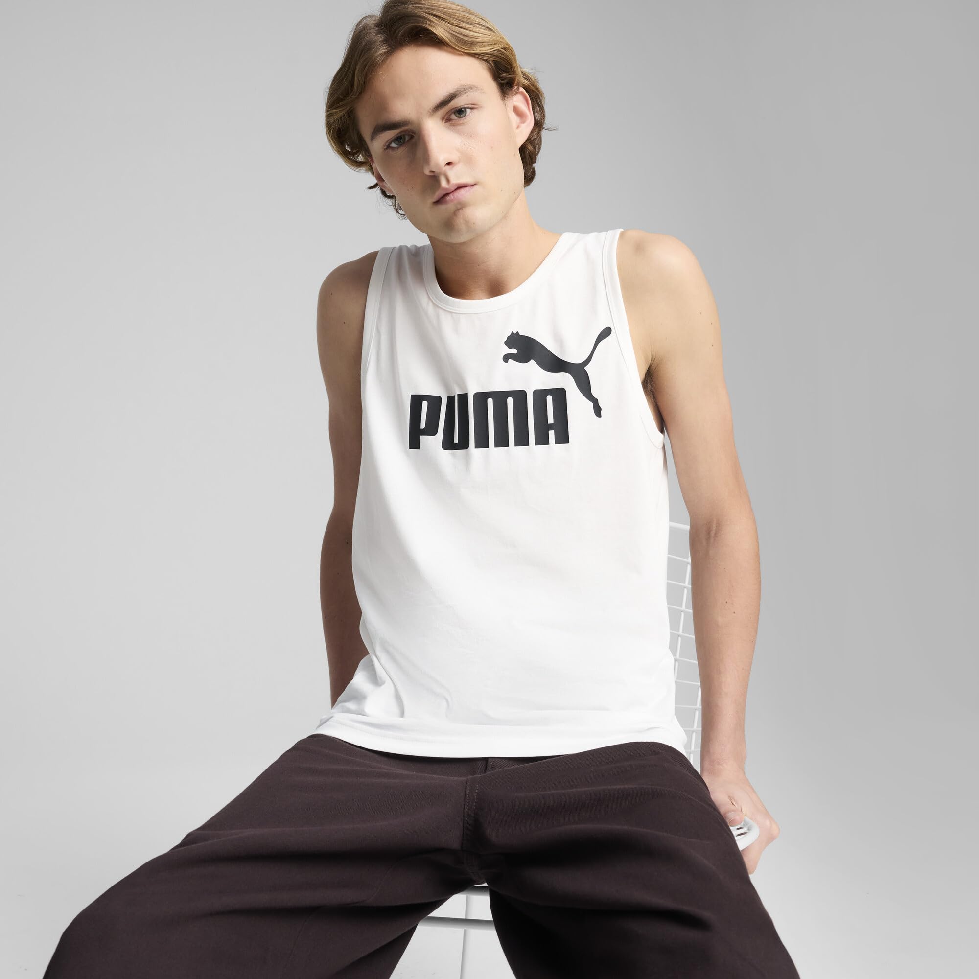 Puma ESS No. 1 Logo Tank Camiseta sin Mangas Unisex Adulto (Pack de 1)