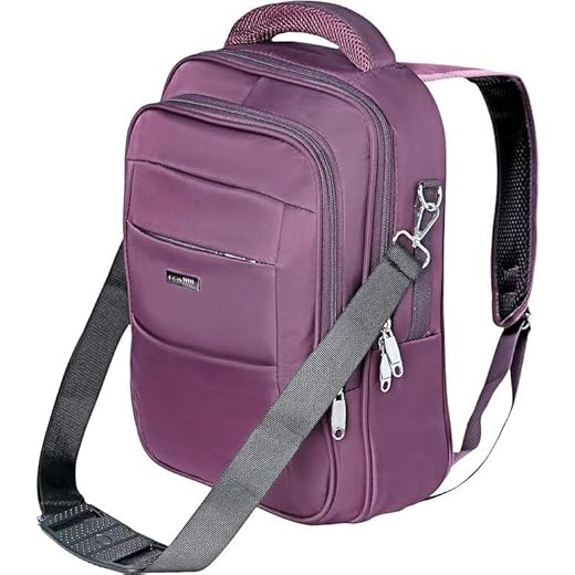 Mochila Unissex para Notebook 15.6” Impermeável, Reforçada e Espaçosa, Bolso e Alça Ergonômica – Ideal para Trabalho, Faculdade, Viagens e Uso Diário – Premium (ROXO)