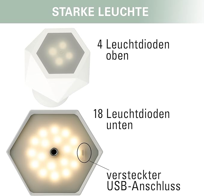 Clauss Clauss LED floor lamp with battery, rechargeable via USB, wireless, with dimmer, made of metal for indoor and outdoor use, IP54, white, 10014 photo 3