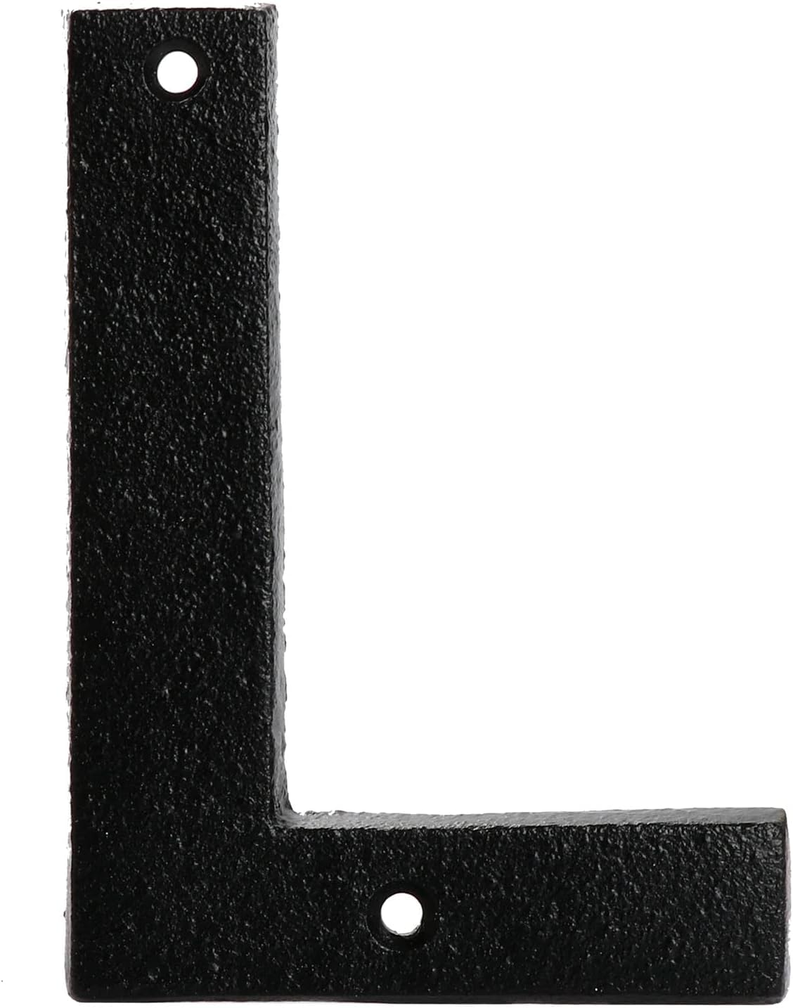 Metal Letter L - Black Cast Iron 5 Inch Large Metal Letters - Easy to Read Name Door Sign - L