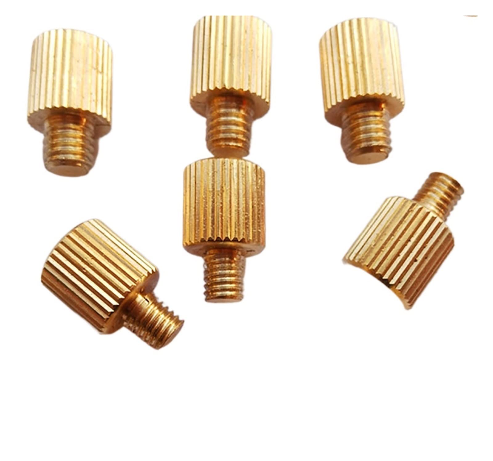 Viti a testa zigrinata, Viti a testa zigrinata in ottone M3-M6 a testa piatta zigrinata in diverse dimensioni e confezioni(10pcs,M3x6)