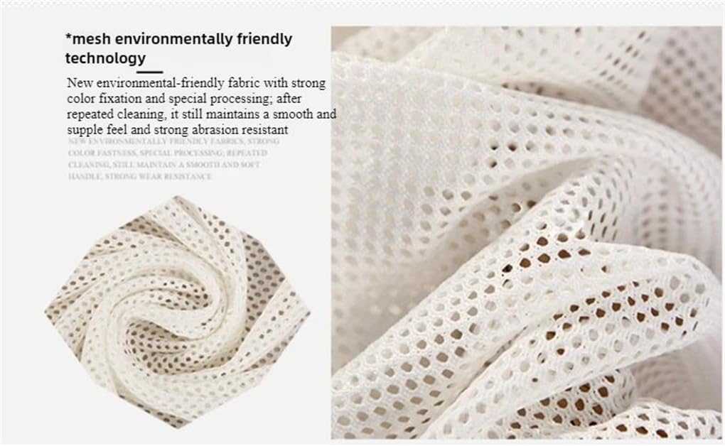 Tejido de malla elástica, Tela de malla Multicolor, 100cm x 150cm for silla, bolso, sombrilla, artesanías, pesca, costura, transpirable(Red)